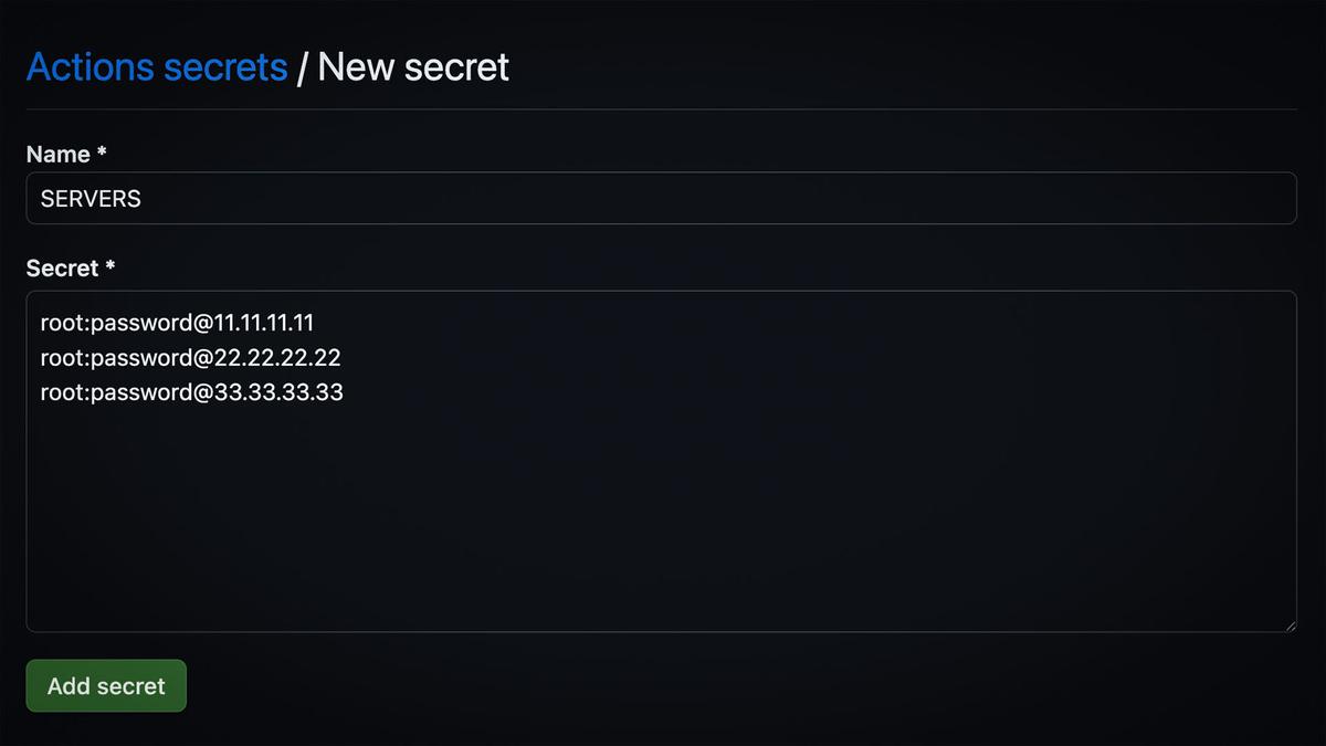 SERVERS without SSH key